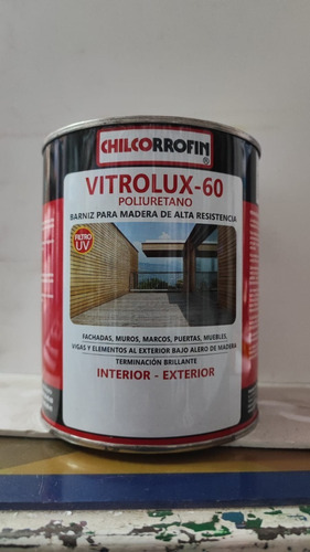 Barniz Para Madera Vitrolux 60 1/4 Galón Chilcorrofin
