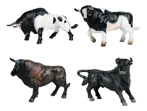 Animales De Granja Toros De Juguete Caballos Vacas 2 Piezas