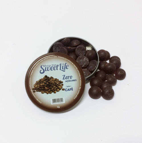 Bala Diet Sweet Life Café 32gr - Caixa Com 10 Unidades