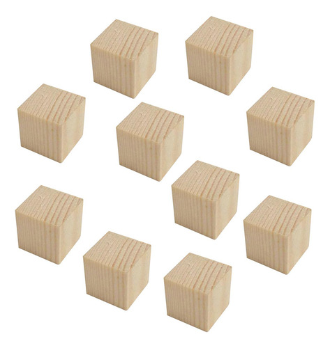 Bloques De Madera Sin Terminar Bloques Apilables 7cmx7cmx7cm