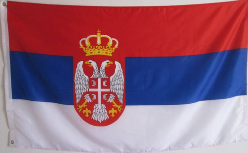 Bandera De Serbia (tamaño 90x150 Cm) Material Polyester