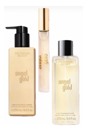 Set Trio Angel Gold Victorias Secret