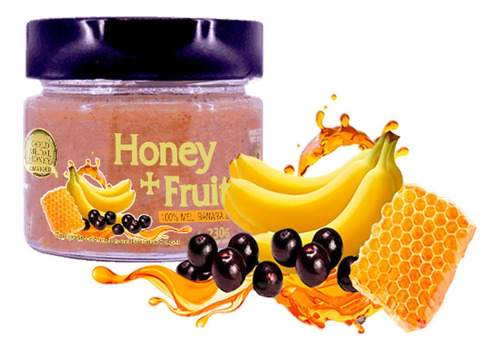 Mel Com Banana E Açaí Honey + Fruits Apis Nativa 250g