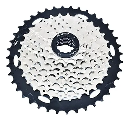 Cassetta WAKE 10V 11-40T Argento/Nero &ndash; Compatibile Shimano/SRAM, Per MTB E Bici Da Strada