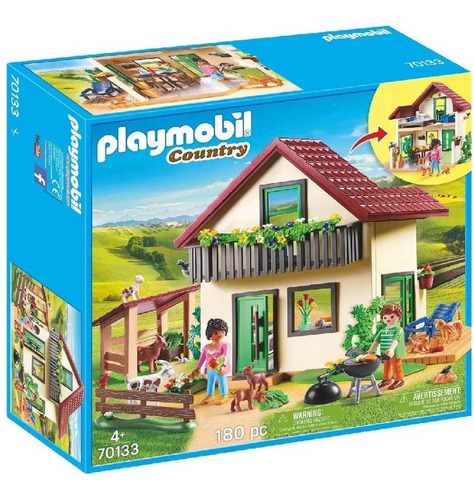 Playmobil Casa De Campo 70133 Muñecos Animales Y Acc Edu