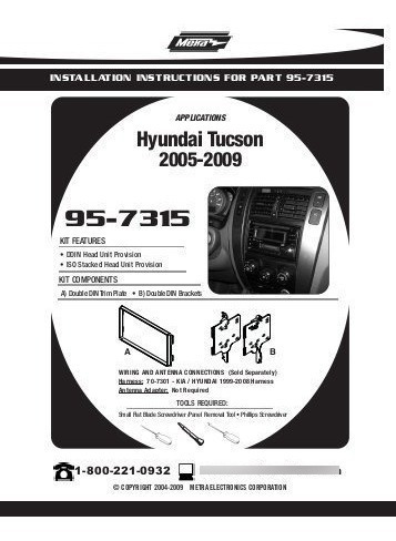 Adaptador De Reproductor 2 Dim / Hyundai Tucson 2005 - 2009