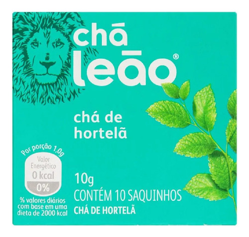 Cha Hortela Leao 10 Sahes Kit Com 4 Caixas