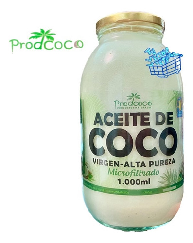 Aceite De Coco 1000 Ml Prodcoco - L a $56