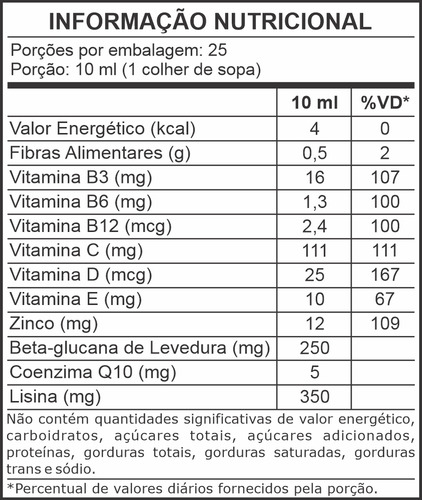 Kit 2 Un. Liquid Glucana 250ml - Suplemento Alimentar