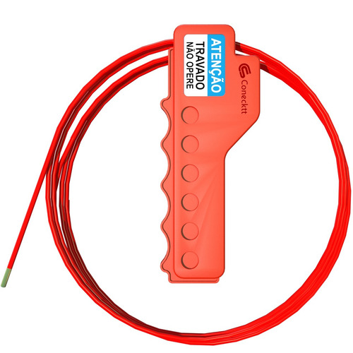 Imagem 1 de 6 de Bloqueio Cabo Ajustável Válvulas Manopla Loto Lockout Tagout