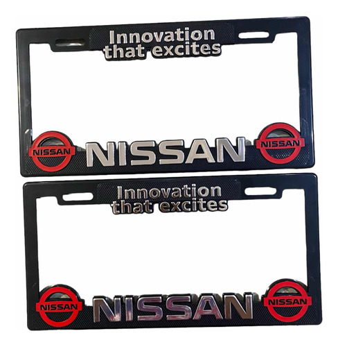 Marcos Porta Placa De Nissan Para Auto Y Camioneta