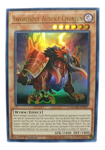 Swordsoul Auspice Chunjun (MAMA-EN037 - Ultra Rare)