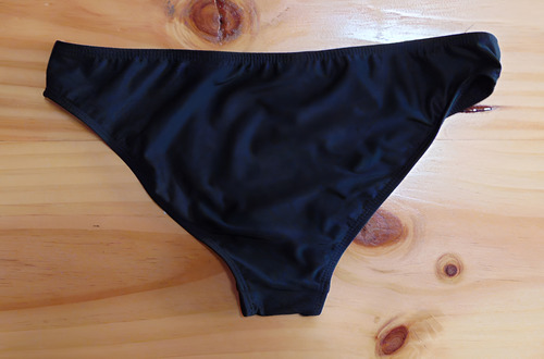 Calzón Brief Básico Traje De Baño Negro Para Dama