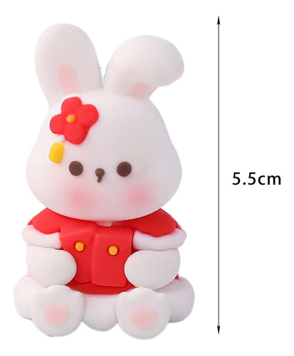 2 Figuritas De Conejo De Juguete Para Decoración De