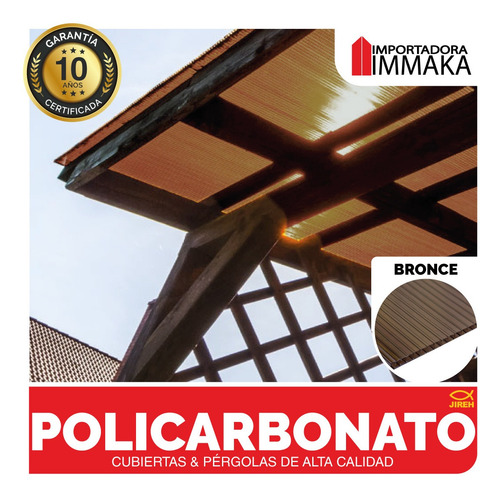 Imagen 6 de 10 de Láminas Policarbonato Alveolar Techos, Cubiertas Pérgolas Uv