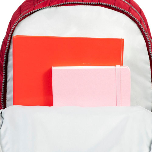 Mochila Escolar Feminina Juvenil Bagaggio cor Vermelho