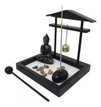 Comprar Jardim Zen Com Gongo E Buda Em Meditação Feng Shui
