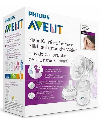 Extractor Ordeñadora Manual Avent Con Mamadera De Regalo