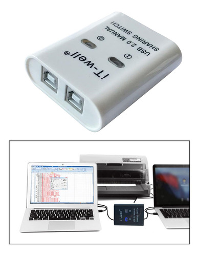 3 Dispositivo Usb Para Impresoras, Portátil, 2 En Un,