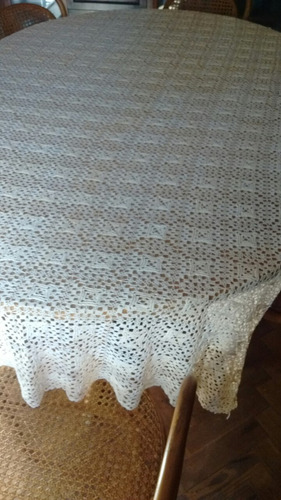 Antigua Colcha Crochet Mantel O Cortina (Usado)