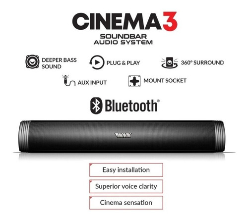 Barra De Sonido Novik Neo Bluetooth Cinema 3 80w