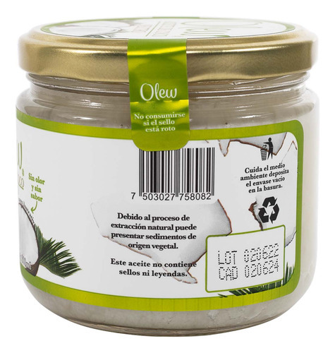 Aceite Olew De Coco Neutro 300ml