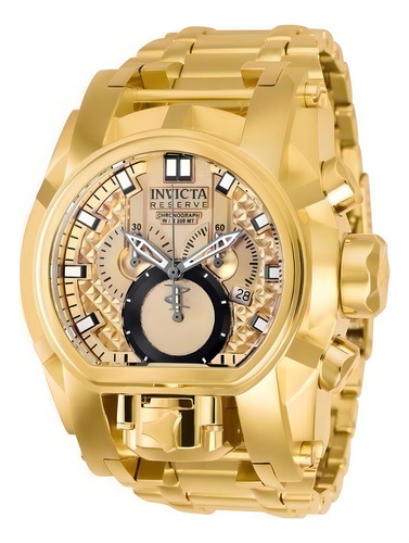 Relógio de pulso Invicta 25210 com corria de aço inoxidável cor ouro