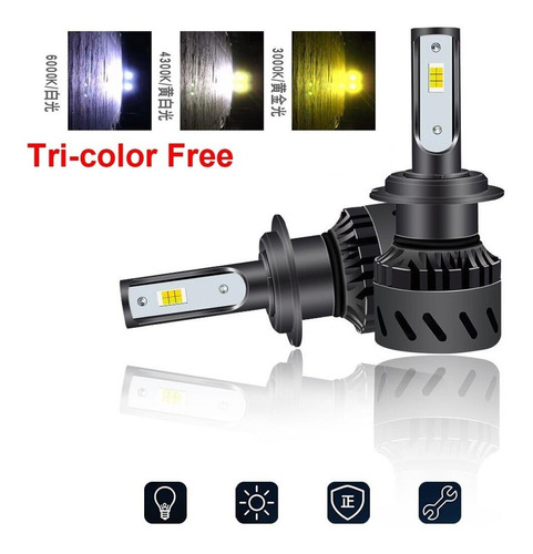 Lamparas Cree Led H7 Faros Delantero 3 Colores Antiniebla R2