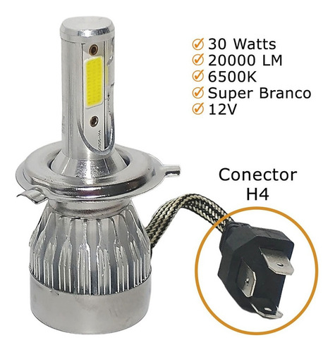 Kit Super Led Santana 91/96 Faro Alto Bajo 20000 Lúmenes