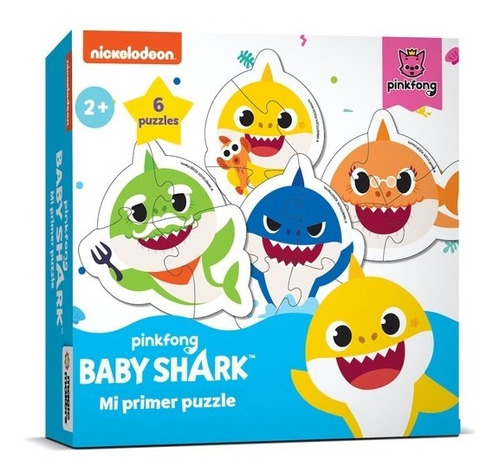 Baby Shark Bebe Tiburon Mi Primer Puzzle 3 Y 4 Piezas