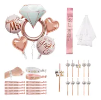 Comprar Set Rosa Decoración Despedida Soltera Bride 28 Piezas