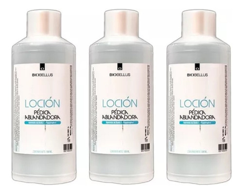 12 Loción Pédica Ablandadora - Biobellus 1 Litro C/u Fragancia Suave
