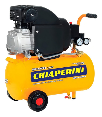 Compressor de ar elétrico portátil Chiaperini Hobby MC 7.6/21-2HP 21L 2hp