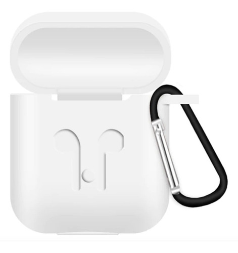 Estuche Sujetador Silicona Protector AirPods Para iPhone