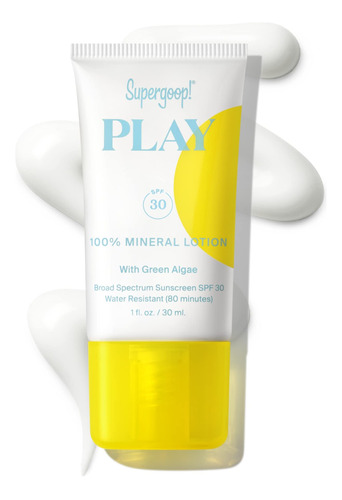 Supergoop! Play Locion 100% Mineral  1 Onza  Protector Sol