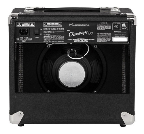 Imagen 5 de 10 de Amplificador Fender Para Guitarra Champion 20 Watts + Cuotas