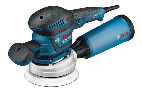 Imagen 2 de 3 de Lijadora profesional roto orbital Bosch Professional GEX 125-150 AVE azul 400W 230V