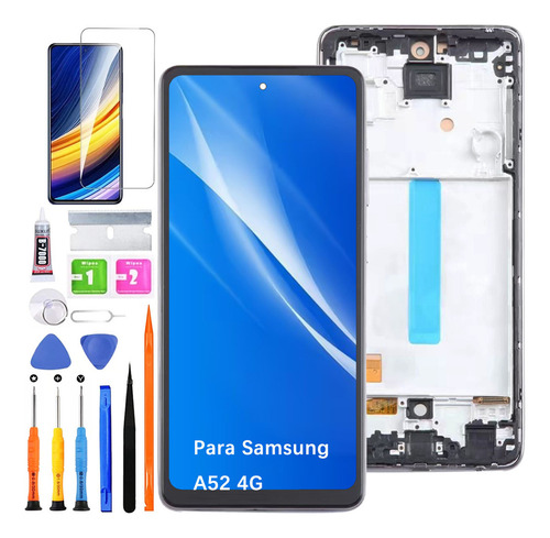 Pantalla Para Samsung A52 4g A525m A525f Con Marco Incell