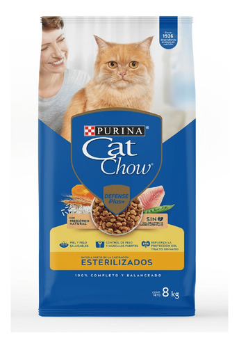 Cat Chow Esterilizado 8 Kg Alimento Para Gato