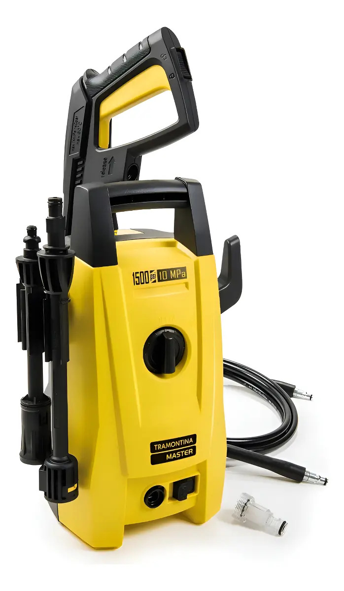 Econ Lavadora De Alta Pressão 1200w 1500 Psi Tramontina Cor Amarelo