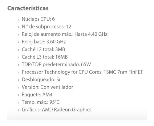 Procesador Amd Ryzen 5500gt 6 Nucleos Am4 Somos Tienda Ofert