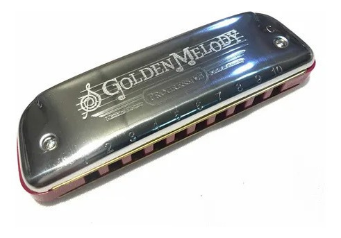 Imagen 1 de 4 de Armonica Hohner Golden Melody Pro Notas A B D E F G