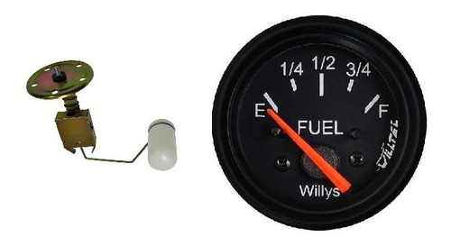 Indicador De Combust + Boia + Volt E Temp Agua Jeep Willys