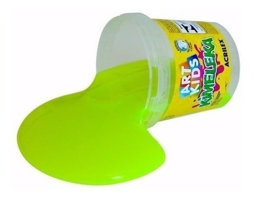 Slime Kimeleca 2,5kg Amarelo Limão Acrilex