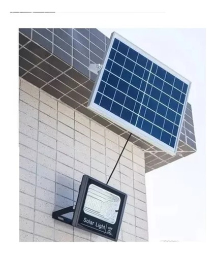 Pack X3 Focos Solar Led 200w Con Panel Y Control Remoto