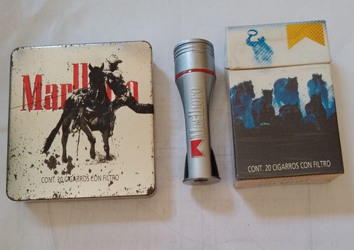 Cigarreras Y Encendedor Combo 3 Piezas Originales (Usado)