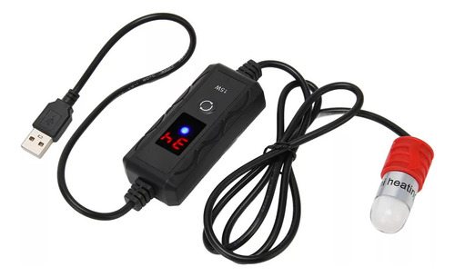 Calentador Mini Pecera Betta, Ajustable, Pequeño, 15 W