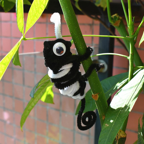 Limpiapipas Negros Con Tallos De Chenilla (paquete De 300) P