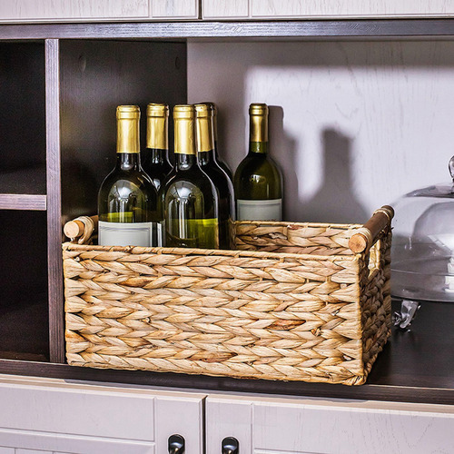 Cesta De Almacenamiento, Caja Tejida 32 Cm X 22 Cm X 16 Cm