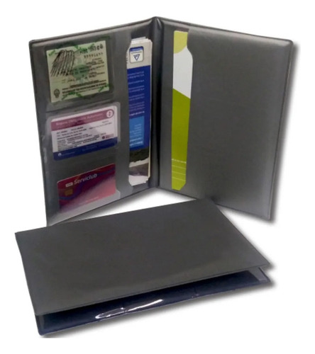 Porta Documentos Autos Motos Viajes Sobre Organizador X 5 U Marrón Liso